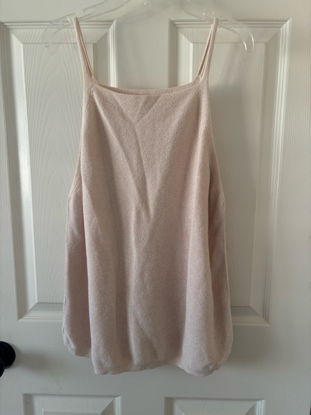 Prologue Soft Knit Tank Top in Pale Blush XXL